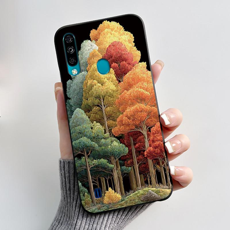 Hülle für ZTE Blade A7 (2020) Handyhülle Mattschwarz Luxus Drache Niedlich Cool Jungen Mädchen Weiches Silikon TPU Schutz-Rückseite