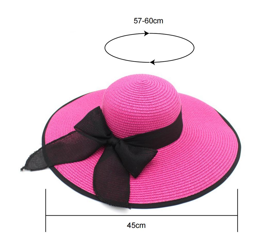 Sun Protection Straw Hats Summer Women Wide Brim Straw Panama Roll Up Hats Belt Buckle Fedora Beach Sun Hats