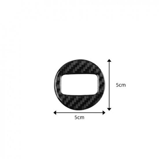 For VW Touareg 2011-2018 Carbon Fiber Car Inner Key Hole Decoration Cover Trim