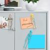Gothic Skeleton Refrigerator Stickers Posable Skeleton Man 3D Printed Fridge Magnet Decals Halloween Decor Educational Tool