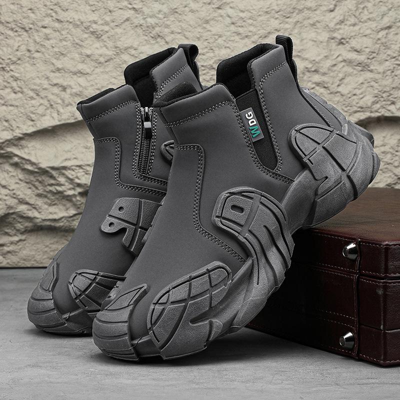 

Casual shoes new sports shock-absorbing shoes outdoor running type non-slip and wear-resistant 46 сірий колір