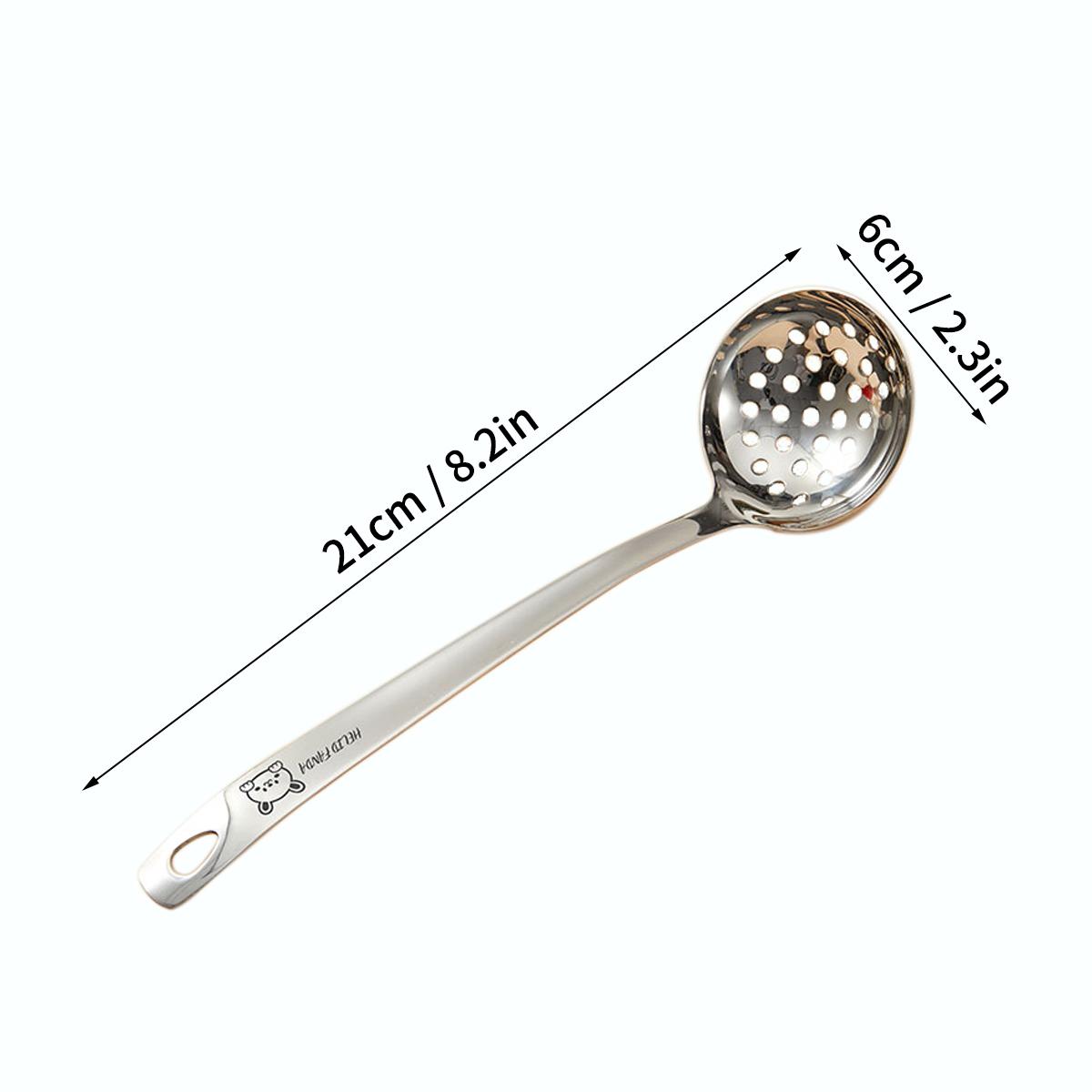 

WORTHBUY Нержавеющая сталь 316 Пищевой класс Ложка для горячего горшка Утолщенная с длинной ручкой Ложка-дуршлаг Ложка для супа Кухонная утварь