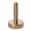 5pcs M4x 6-14mm Knurled Thumb Screws Copper Hand-Tightened Screws Machine Screws Flat Head