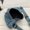 Borsa pettorale in denim lavato retrò americano