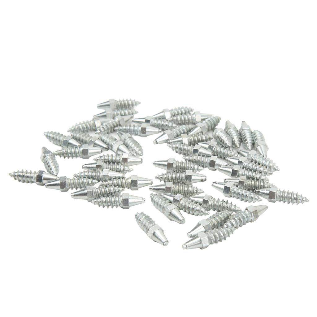 50PCS Wheel Tyre Stud Slip Resistant Strong Grip Snow Tire Spikes for Loader Skid Steer Tractor Forklift Motorcycle