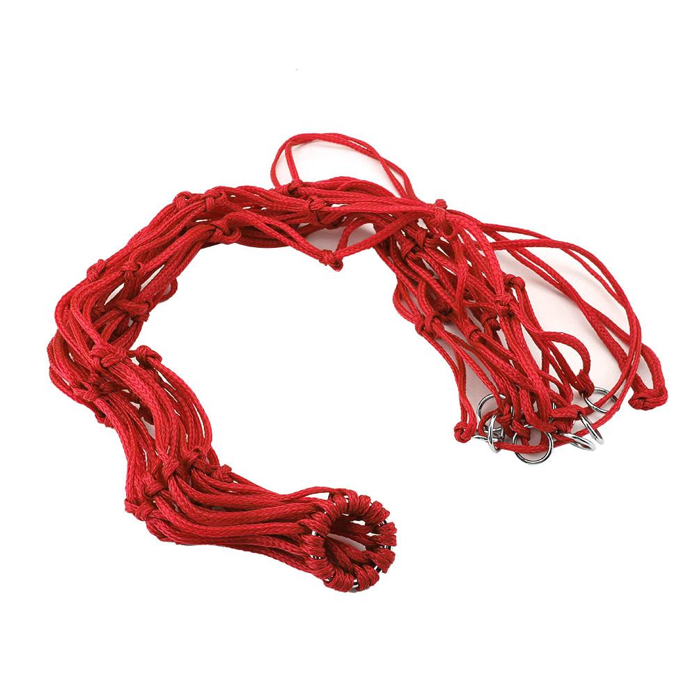 Horse Feeding Bg Nylon Slow Feeder Equine Hay Net Feeding Bag With Hanger Red M