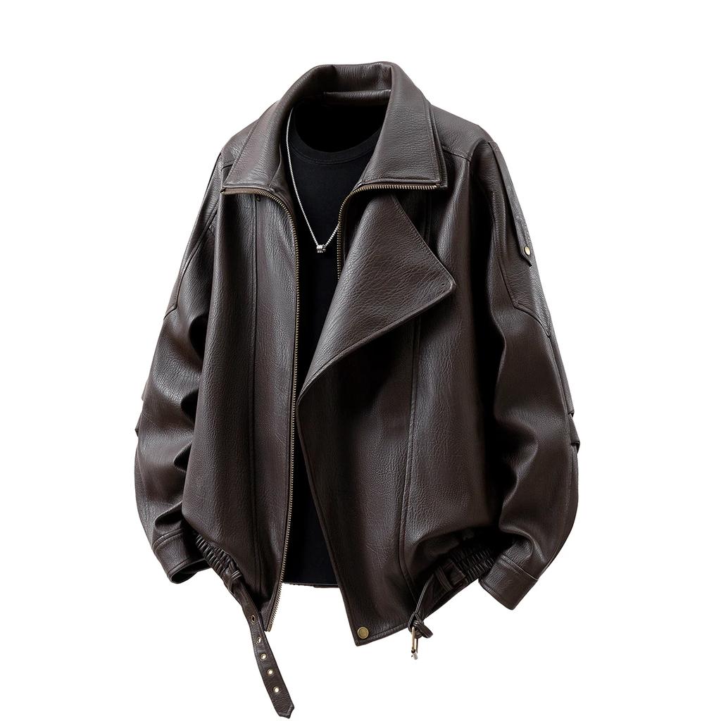 Podzim Zima Pánský Korejský Kabát na Zip Pu Pánská Biker Pu Kožená Bunda Pánský Motocyklový Kabát z Umělé Kůže Pár Trendy Bundy