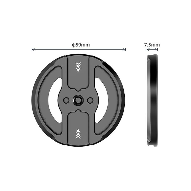 360° Aluminum Magnetic Phone Holder W 1/4 Cold Shoe Photography Fixed Bracket For Iphone 15 14 13 12 Pro Max Magsafe Xiaomi