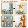 3x Paper Mache Cones, Cardboard Cones Party Supplies, DIY Christmas Tree Decoration Open Bottom for