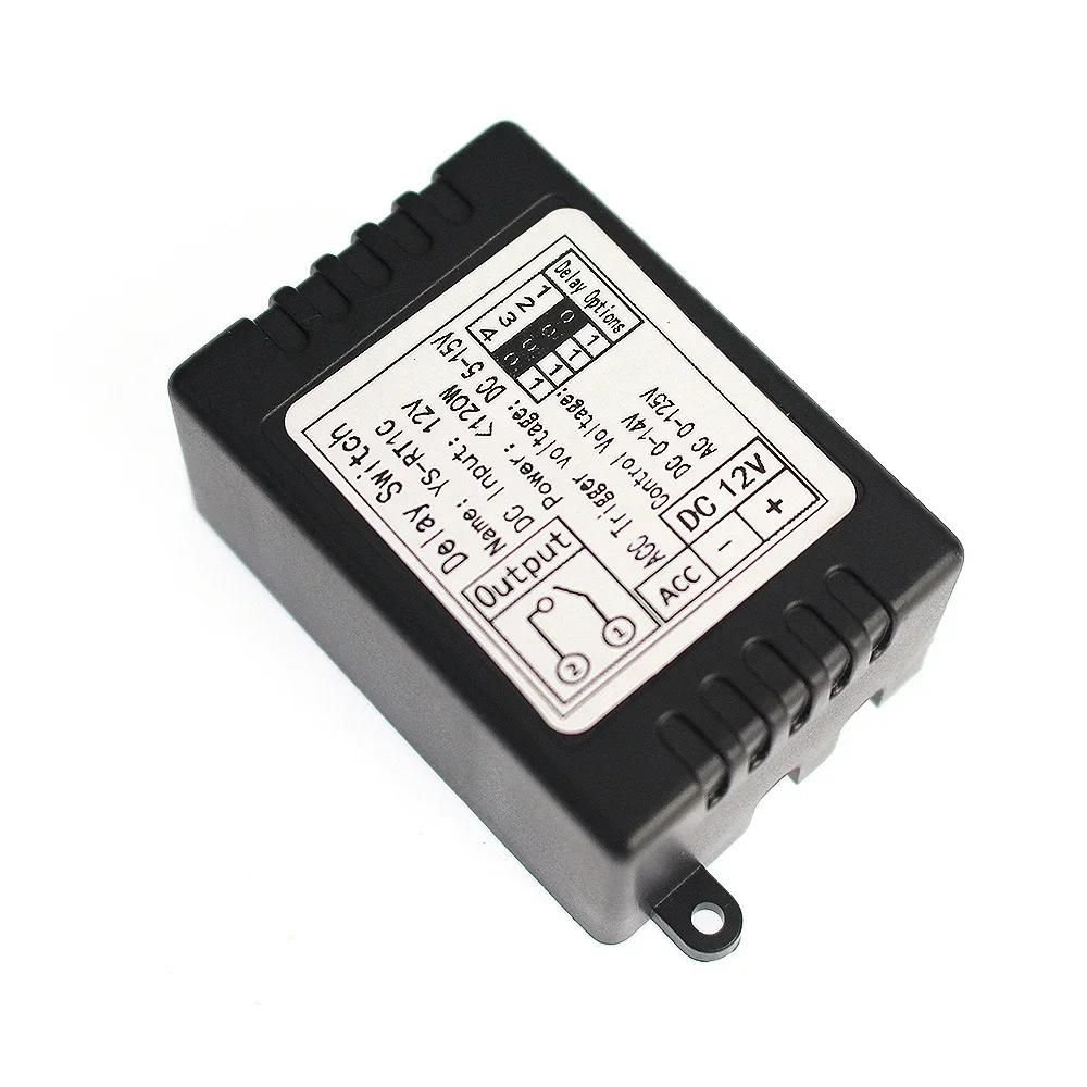 DC12V Car Relay Switch Time Delay Relay Delay Switch Module Car Modification Single Chip Control Time Period Optional