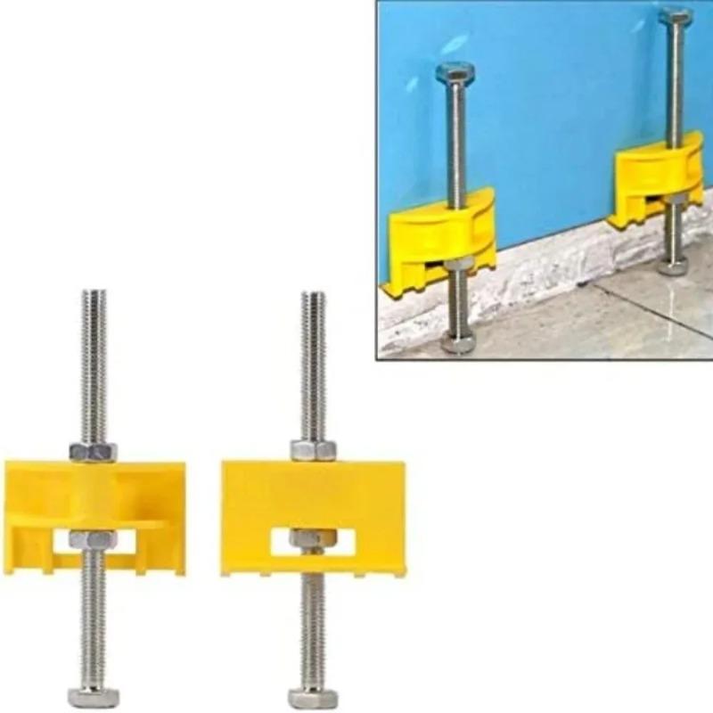 10pcs Manual Tile Locator Wall Tiles,Regulator Height Adjustment Positioner Leveler,Ceramic Fine Thread Rising Construction Tool