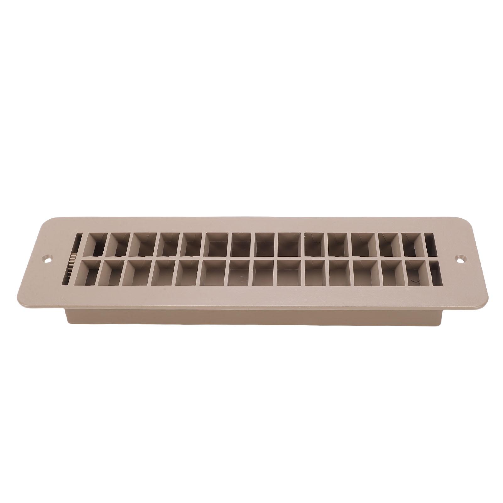 

RV Floor Register Easy Adjust Air Supply Lever High Strength Plastic Floor Vent Cover Grill for Motorhome Ventilation коричневий