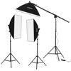 Andoer Studio Photography Softbox LED svetelná súprava vrátane 20*28 palcových softboxov 45W dvojfarebná