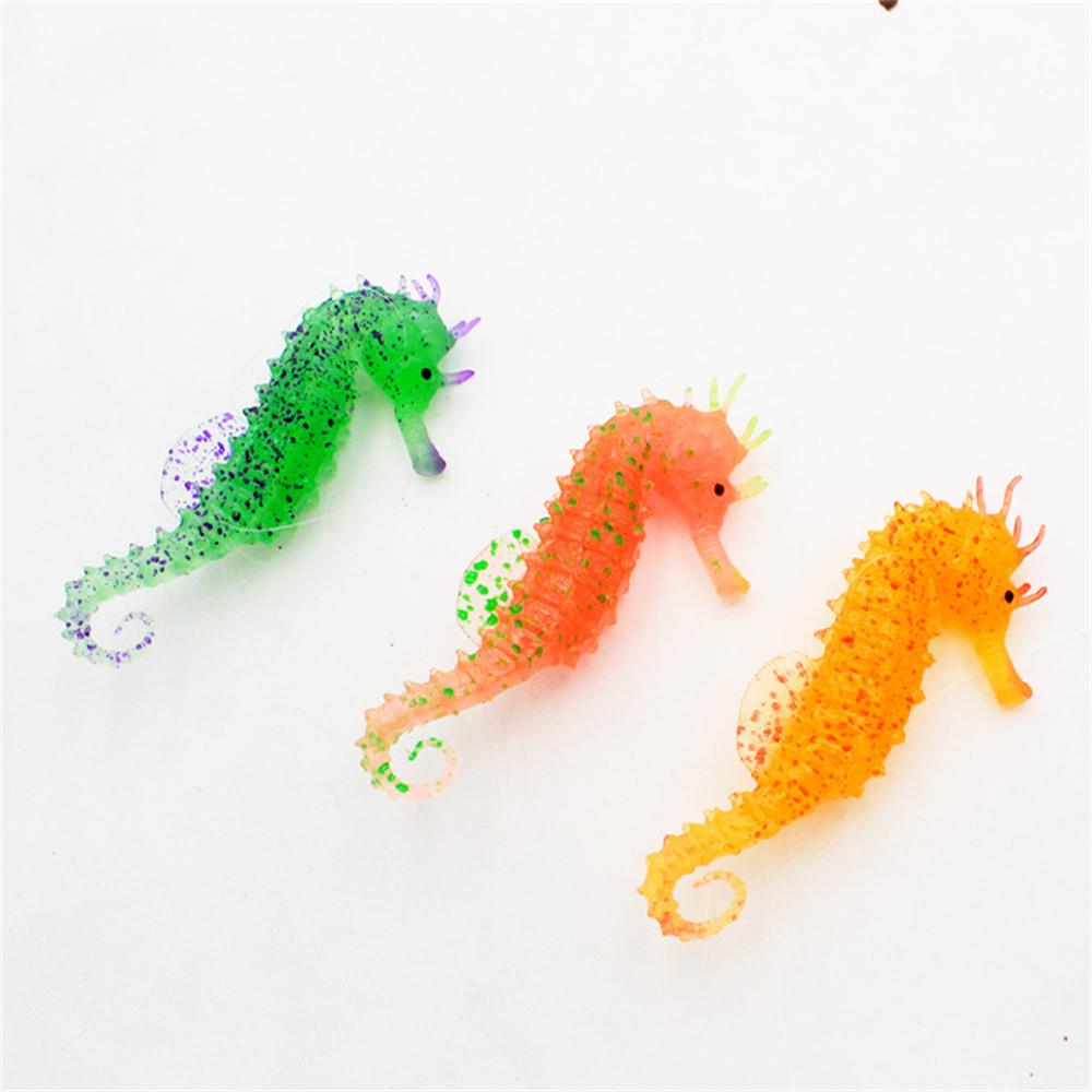 Small Aquarium Artificial Luminous Lionfish Fish Tank Landscape Silicone Fake Fish Floating Glow In Dark Ornament Home Decor