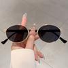 Ins Brand Oval Shades Fashion Candy Color Decor Ladies Sunglasses High Quality Pink Trends Sunglasses for Hiking Beach