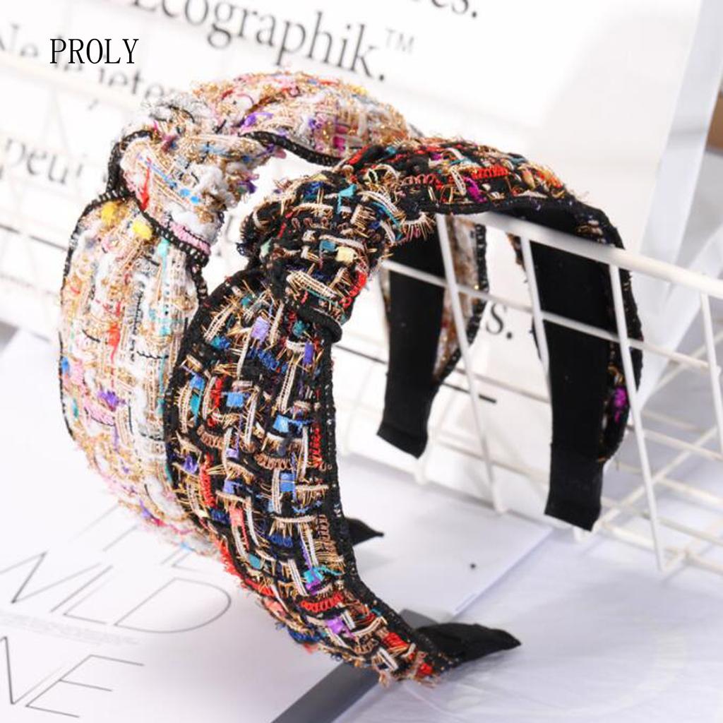 PROLY New Fashion Hair Accessories For Adult Solid High Quality Elastic Hair Band New Headwear Turban