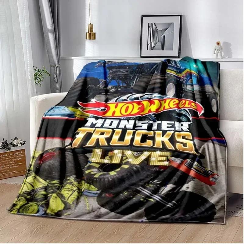 Monster Jam Grave Digger Truck Hot Wheels Sofadecke, leichte warme Isolierdecke, Bett, Büro, Auto, Knieschützer, Überwurfdecke