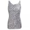 European And American Women's Shiny Sequin-Embellished Shimmering Vest