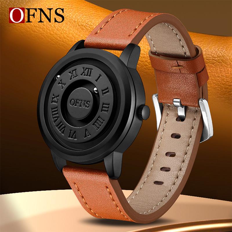 Oufanni Magnetic Levitation Men's Watch - Innovative Bezel-less Roller Ball Design