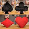 Classic Card Suit Plush Pillow With Soft Short Plush Cover For Home Decor And Lounge Comfort