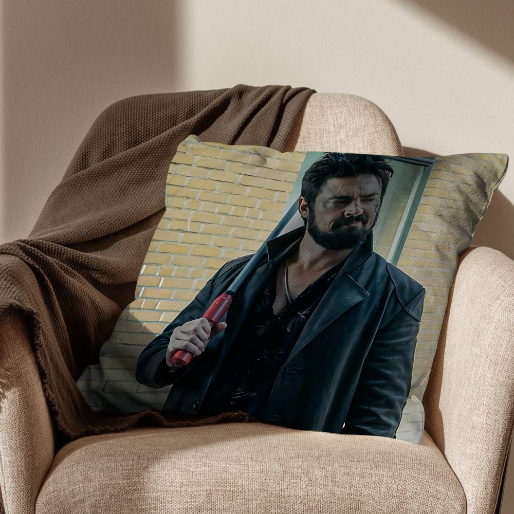 Billy Butcher Movie Homelander The Boys Pillow Case Pillow Case Living Room Sofa Cushion Cover Suitable For Home Bedroom Room