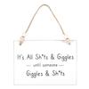 Something Different Shits & Giggles Hanging Sign