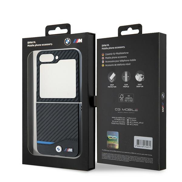 BMW BMHCZF622NBCK Z Flip6 F741 / Z Flip7 FE Black/black Hardcase Carbon Blue Line