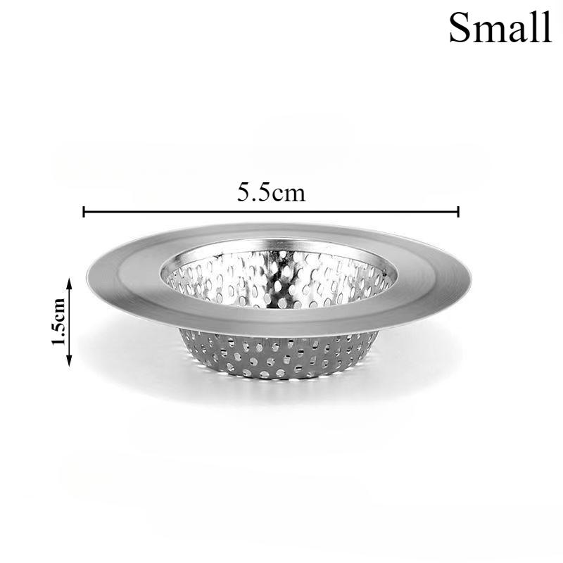 Stainless Steel Sink Filter Mesh Shower Floor Drain Hair Catcher Stopper Food Slag Drainer for Kitchen Bathroom Accessories