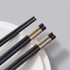 Luxury Chinese Alloy Chopsticks - 10 Pairs, 24cm