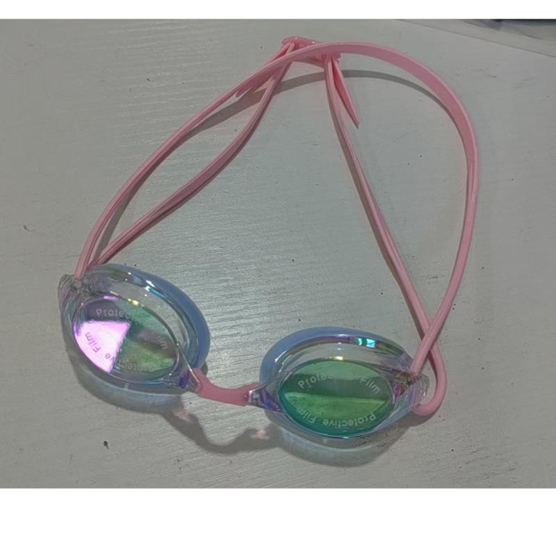 High-Definition Waterproof Anti-Fog Color-Plated Racing Swimming Goggles