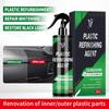 Plastic Refinishing Agent 200ml - Car Interior Exterior Trim Restore Black, Auto Dashboard Door Panel Renovation Spray, Fade Repair Polish