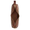 Coach Shoulder Bag Ella 35 Classic Old Flower All Over Print Chenille Velvet and Smooth Leather Hand-held Large Size for Women Light Khaki and Retro