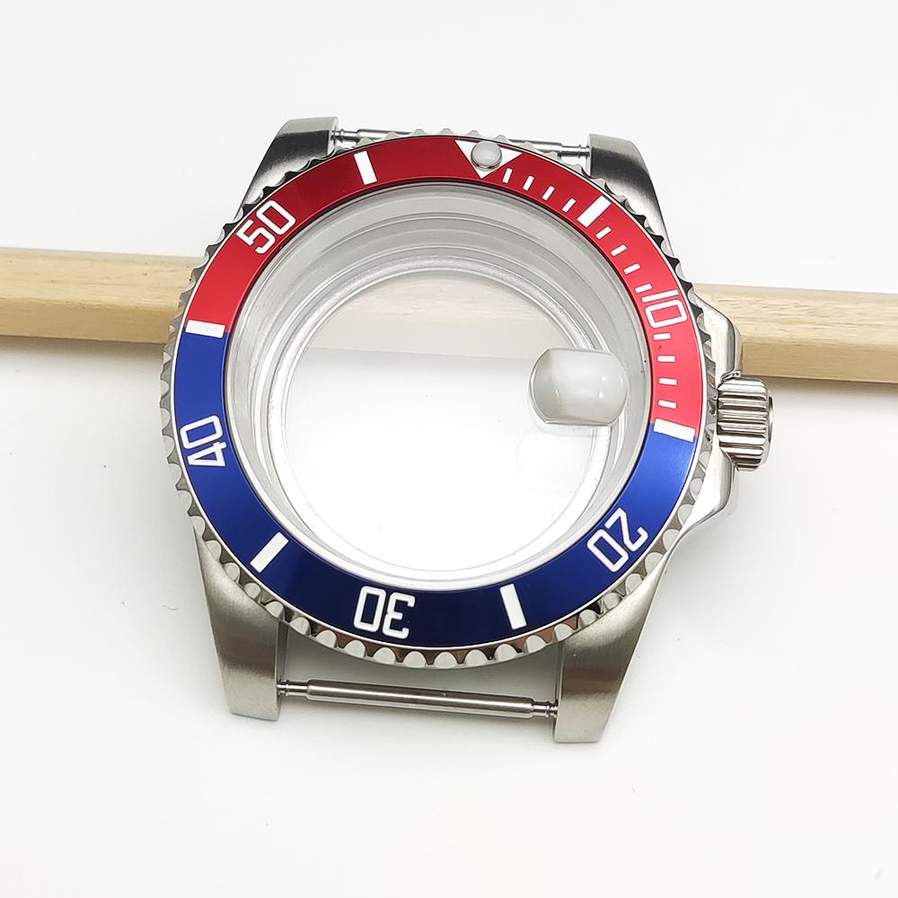 Stainless steel case, suitable for Japanese NH35/36 movement, transparent back cover--40MM