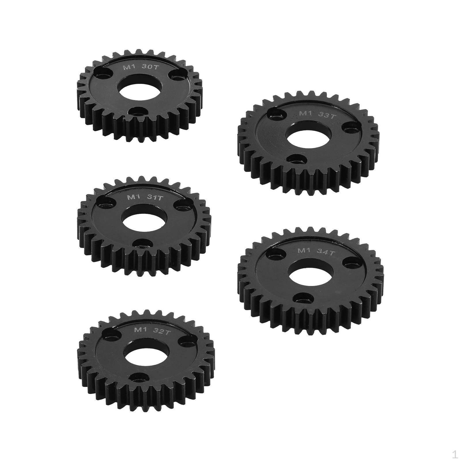 

5 Pieces RC Car Motor Gear for Hobby Model Modification DIY , Durable Metal Accs, Replacement, 35T 36T 37T 38T 39T