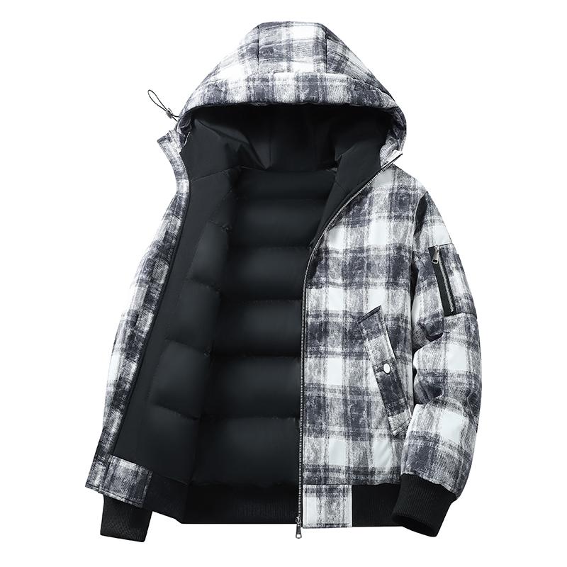 

Hooded Anti Cold Cotton Jacket for Men, Winter Thick Warm Bread Jacket, Fashionable Men s Clothing, Men s Outerwear, Cotton Jacket L