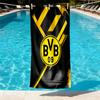 Borussia Dortmund Print Beach Towel Design, Soft, Lightweight. for Home Bathroom, Spa, Pool, Yoga, Surfing, Camping, Gift for Family, Friend
