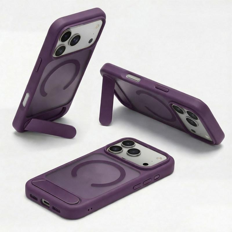 Hidden folding bracket iPhone11ProMax mobile phone case skin-sensitive magnetic suction Apple 11 matte anti-drop protective case