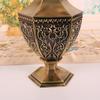 European Retro Hexagonal Vase Ornament Art Relief Vase Handicraft Home Living Room Decoration