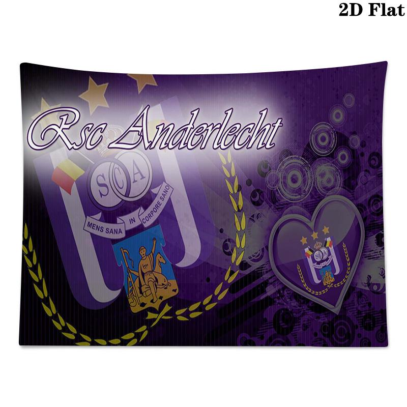 RSC Anderlecht Wall Tapestry Aesthetic Wall Hanging Printed Fabric Blanket Decorative Tapestries for Bedroom Living Room Home Decor