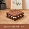 Creative Biscuit Plush Pillow: Cute, Thick Nap Cushion for Sofa and Home