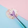 4 Pcs Ins Minimalist Mermaid Ballpoint Pen Black Small Fresh Personality Girl Style