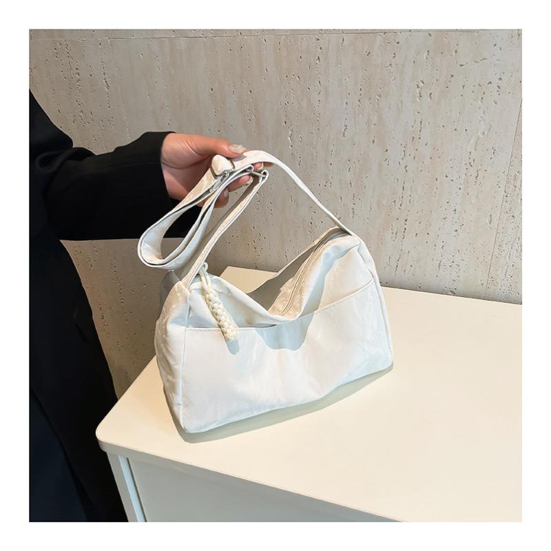 Soft Leather Large Capacity Artistic Shoulder Bag Korean Commuter Underarm Bag Fashion Relaxed Tote Bag Women