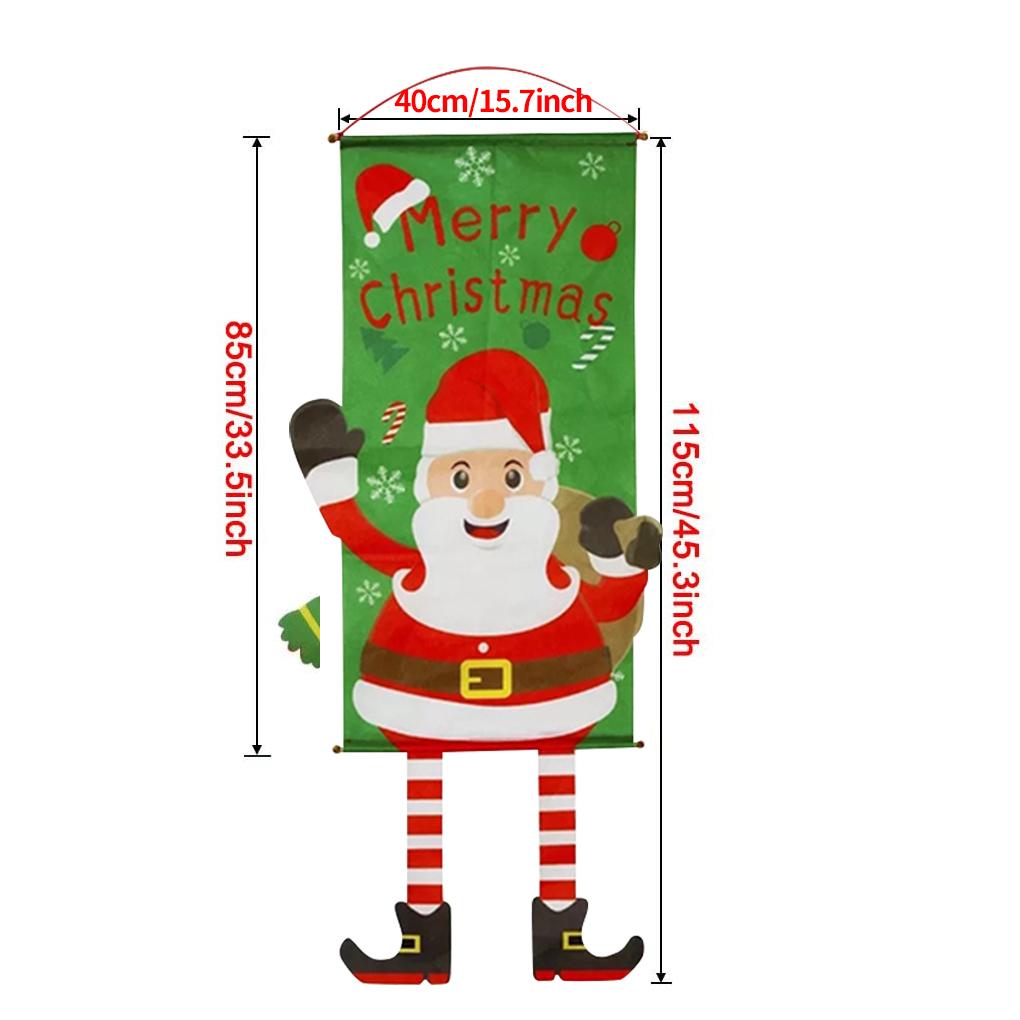 Christmas Window Sign Christmas Window Polyester Decorative for Shop Bar Hotel