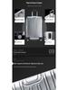 20-Inch Aluminum-Magnesium Alloy Carry-On Suitcase with Password Lock and Metal Frame