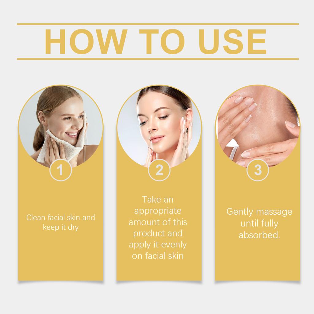 Ser facial Îmbunătățește textura pielii feței, hidratează, elasticitate, ferm și hidratează Serul de îngrijire a pielii faciale(30ml)