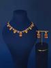 Set Fashion Trend Zircon Earrings & White Water Drop Necklace Jewelry