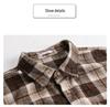 Autumn 2023 Men's Retro Plaid Long Sleeve Shirt - Loose and Comfortable