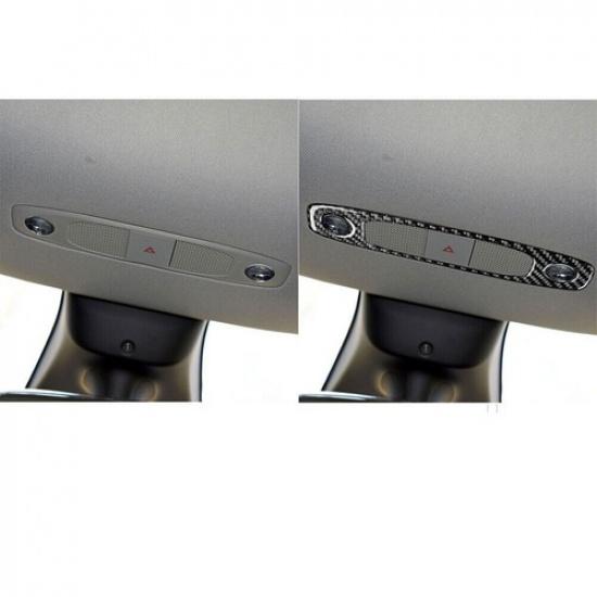 Carbon Fiber Front Reading Light Panel Cover Trim For Tesla Model 3 Y 2017-