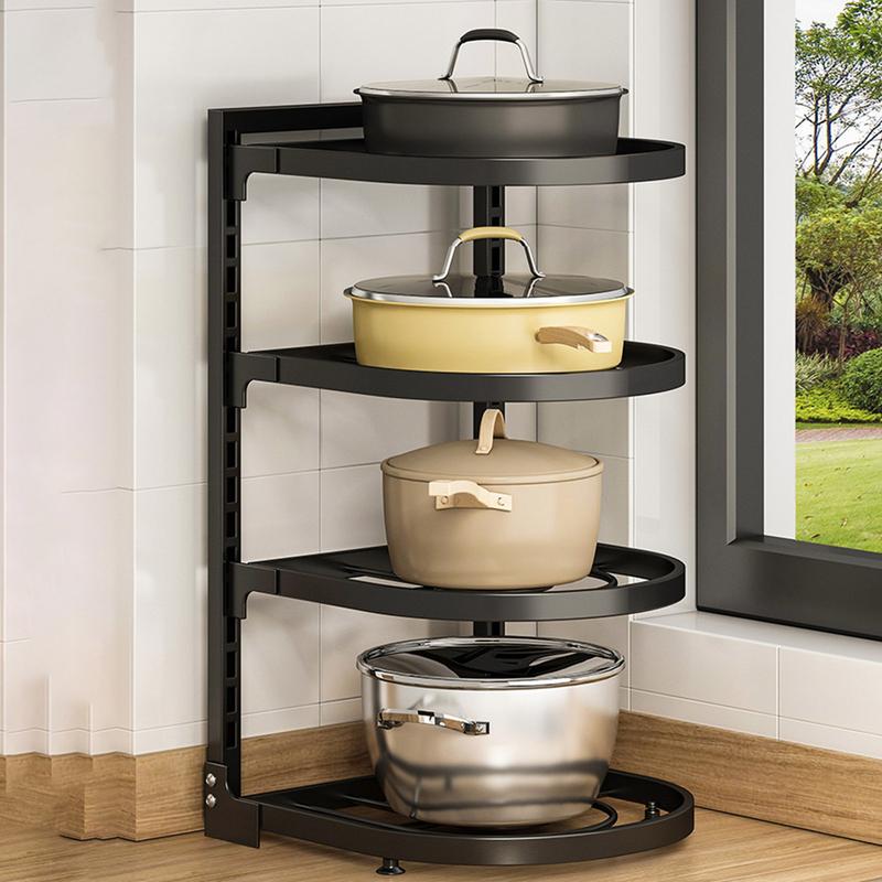 Kitchen Pot Organizer Rack Sink Standing Shelf Multi-layer Pot Storage Rack Household Cabinet Frying Pan Organizer Bowl Shelf