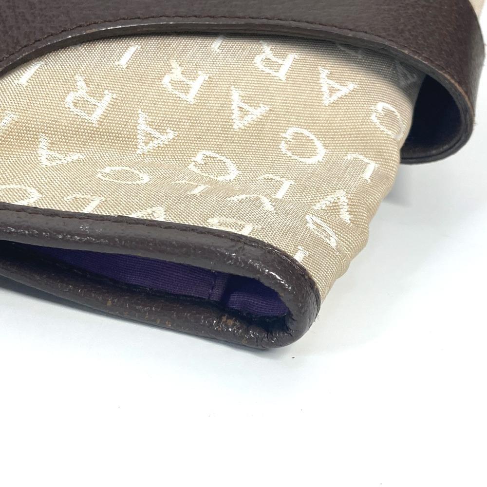 BVLGARI Logo mania Bag Shoulder Bag Tote Bag Canvas/Leather Beige